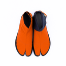 Top view of orange Tabi Shoes " U-ten "