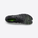 Top view of zebra white Tabi Shoes " hitoe+ " with laces