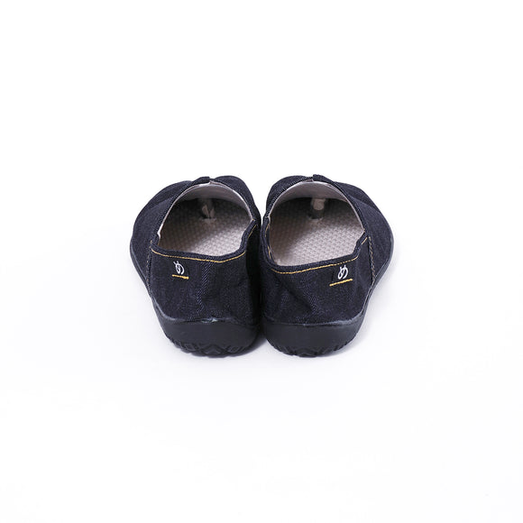 Back view of Denim Tabi Shoes " tabiRela "
