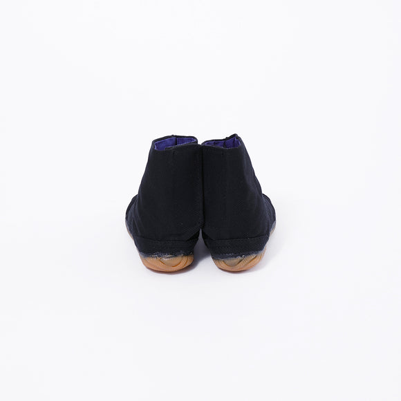 Back view of black Tabi Shoes " KIDS MATSURI "