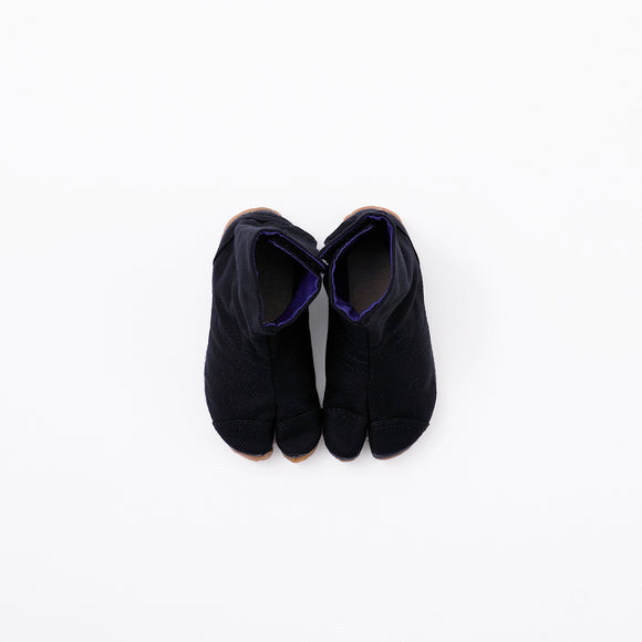 Top view of black Tabi Shoes " KIDS MATSURI "